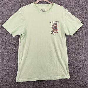 Sullen Art T Shirt Mens M‎ Green Back Graphic Tiger Snake Crew Neck Ackerman 90s